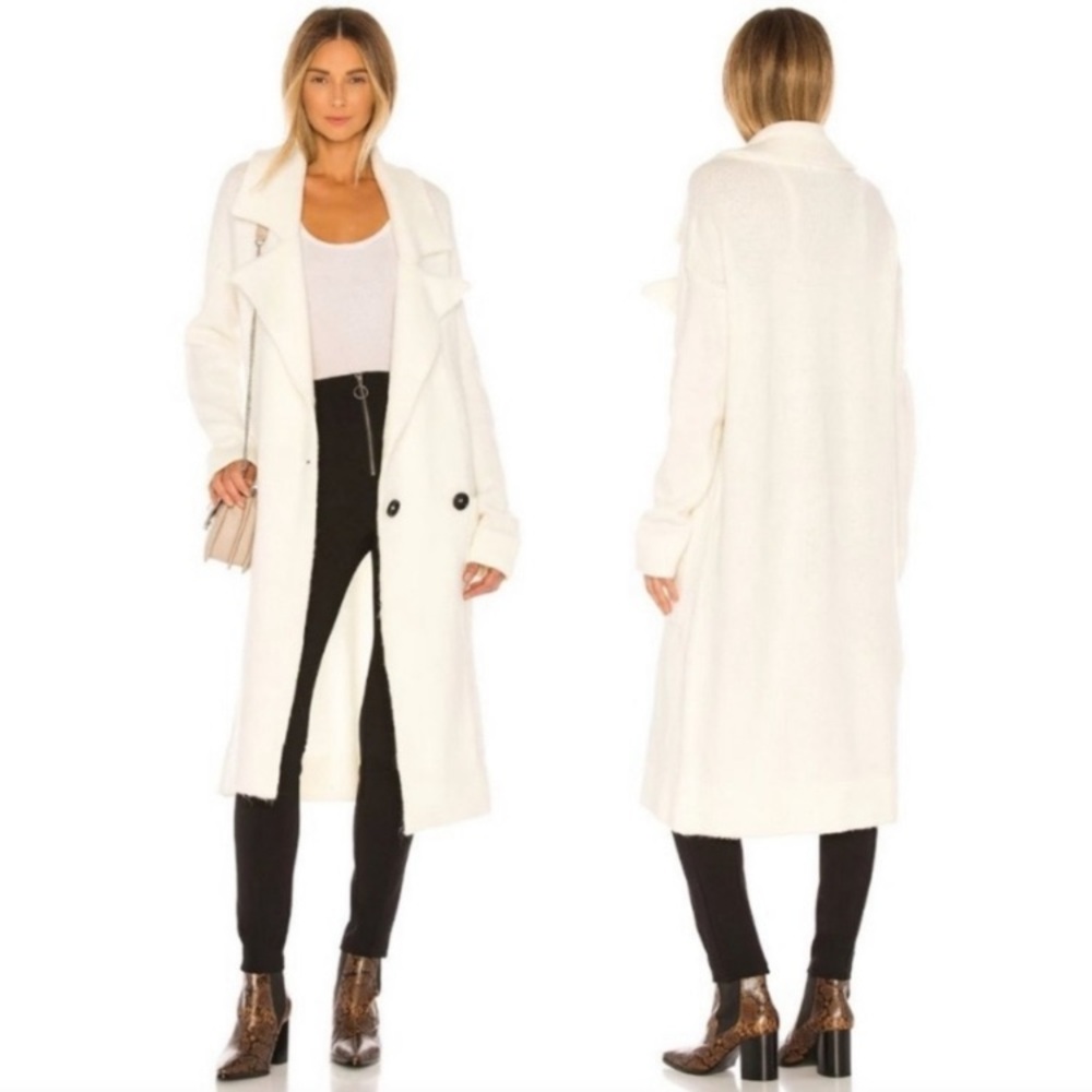 Show Me Your Mumu Melrose Sweater Jacket - Size M in Creme Knit
